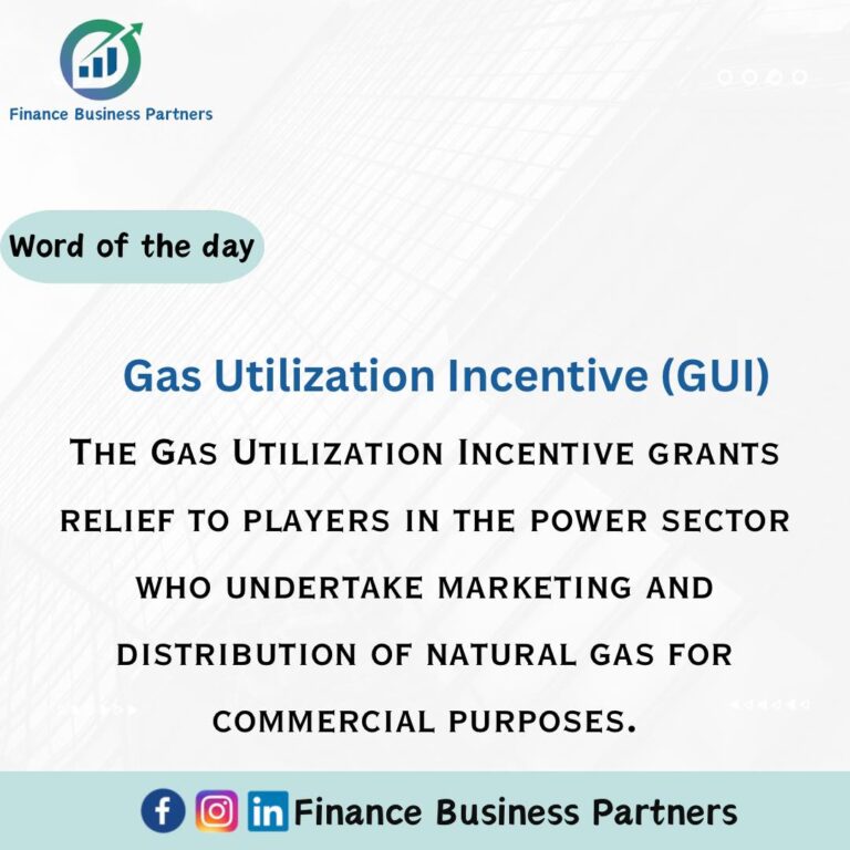Gas Utilization Incentive (GUI)